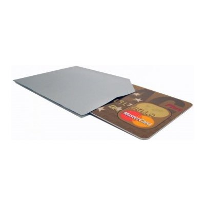 Cryptalloy stíněný ochranný obal pro bezkontaktní karty standard šedé – Zboží Mobilmania