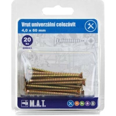 vrut un.celozávit 4,0x 60mm ZZ (20ks) – Hledejceny.cz