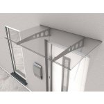Gutta Pico Top vchodová stříška 140 x 90 cm stříbrná / čirá – Zboží Mobilmania