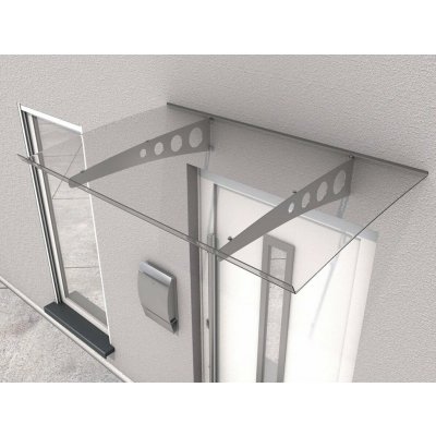 Gutta Pico Top vchodová stříška 140 x 90 cm stříbrná / čirá – Zboží Mobilmania