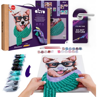 OKTO Malba a 3D modelování obraz "Fashion Corgi" 30x40 cm – Hledejceny.cz