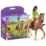 Schleich 42542 Sarah s pohyblivými klouby na koni – Hledejceny.cz