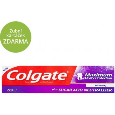 Colgate Maximum Cavity Protection Whitening 75 ml – Hledejceny.cz