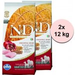 N&D Ancestral Grain Dog Adult Medium & Maxi Chicken & Pomegranate 2 x 12 kg – Hledejceny.cz