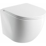 Omnires Ottawa wc mísa se sedátkem s pomalým sklápěním závěsná ano bílá lesk OTTAWASPMWBP – Zboží Mobilmania