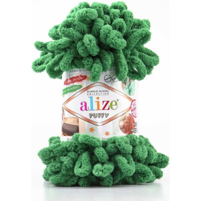Alize Puffy zelená 532 – Hledejceny.cz
