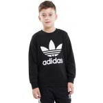 adidas Mikiny Dětské Mikina Trefoil Crew Černá – Sleviste.cz