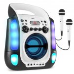 Fenton SBS30W karaoke systém s CD a 2ks bílých mikrofonů – Hledejceny.cz
