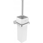 Nimco Maya WC štětka nástěnná hranatá keramická nádoba černý kartáč držák chrom MA 29094K-26 – Hledejceny.cz