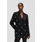 Karl Lagerfeld EMBELLISHED TAILORED JACKET BLACK – Zboží Dáma