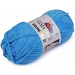 Prima-obchod Pletací žinylková příze Dolphin Baby 100 g, barva 41 (80326) modrá azuro – Zboží Mobilmania