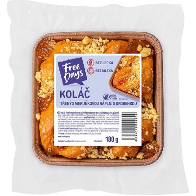 Amaranth Bezlepkový koláč třený s meruňkovou náplní a drobenkou 200 g – Zboží Dáma