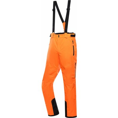Alpine Pro Lermon pánské lyžařské kalhoty MPAY615 neon pomeranč