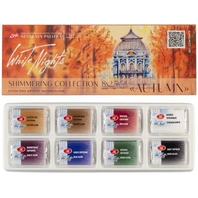 Sada třpytivých akvarelových barev, White Nights Podzim - Autumn – Hledejceny.cz