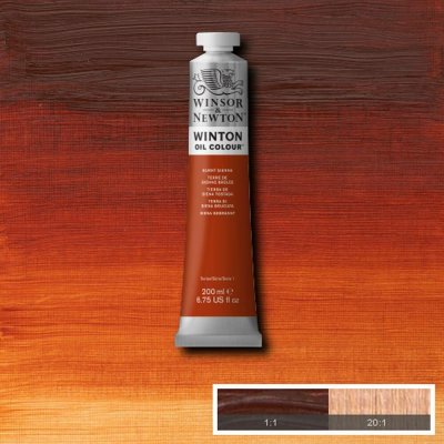Olejová barva Winsor & Newton Winton 200 ml Burnt Sienna – Sleviste.cz