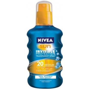 Nivea Sun Invisible Protection neviditelný spray na opalování SPF20 200 ml