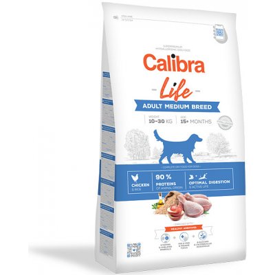 Calibra Dog Life Adult Medium Breed Chicken 2 x 12 kg