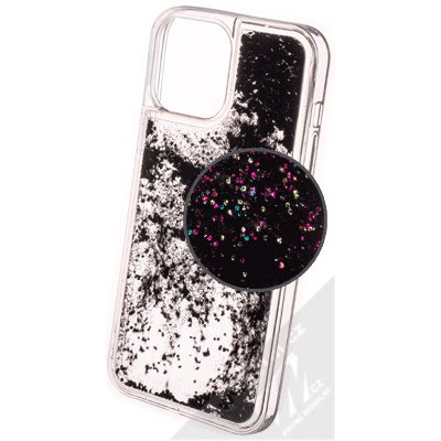 Pouzdro 1Mcz Liquid Hexagon Sparkle ochranné s přesýpacím efektem třpytek Apple iPhone 13 Pro Max černé – Zbozi.Blesk.cz