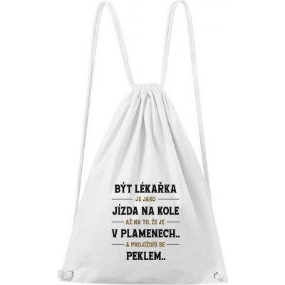 Dobrý Triko s potiskem Být lékařka bílá – Hledejceny.cz