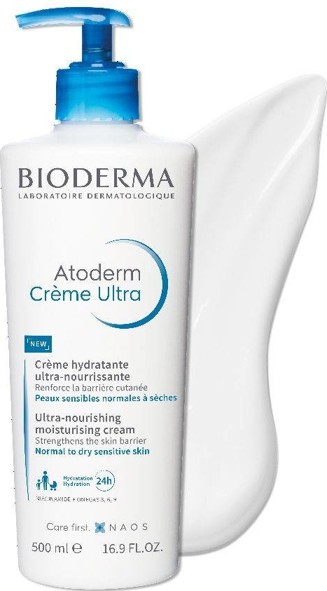 Bioderma Atoderm Créme Ultra Ultra-Nourishing Moisturising Cream tělový  krém 500 ml od 315 Kč - Heureka.cz