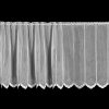 Záclona Českomoravská textilní vitrážová záclona, polyesterový batist V700 vyšívané oválky, s bordurou, bílá výška 70cm (v metráži)
