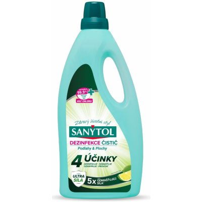 Sanytol Dezinfekce čistič 4 v 1 na podlahy, vůně limety 1 l – Sleviste.cz