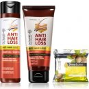 Dr. Santé Anti Hair Loss šampon pro podporu růstu vlasů 250 ml + kondicionér pro podporu růstu vlasů a proti jejich vypadávání 200 ml + čisticí tuhé mýdlo na obličej 100 g dárková sada