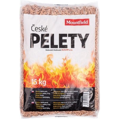 Mountfield pelety dřevěné 15 kg – Zbozi.Blesk.cz