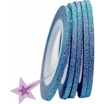 Starnails Samolepící zdobící páska na nehty sparkle modrá 2mm – Zboží Mobilmania