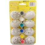 SEIZIS Set 8 ks vajíček na vybarvení s barvami 6 cm – Hledejceny.cz