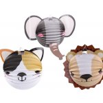 Lampion koule 25 cm Zvířátka – Zboží Dáma