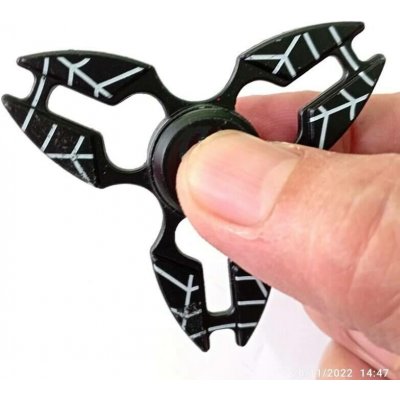 Fidget spinner kovový, Crab černý – Zboží Mobilmania