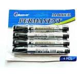 Colwave CL-101 Marker Permanent sada 4 ks černé kulatý hrot – Zboží Živě