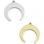 Nerezový přívěsek měsíc 21mm - 1Ks - Light Gold RL – Zboží Dáma