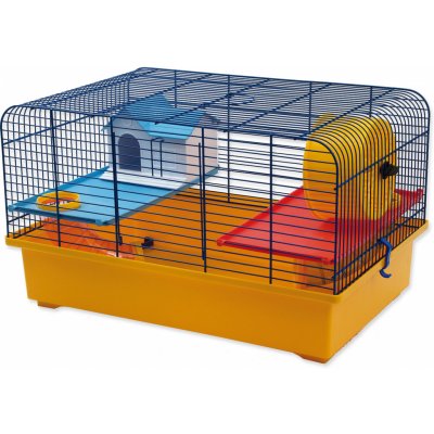 Small Animal klec CH1 modrá žlutá 49 x 32,5 x 29 cm – Zboží Dáma