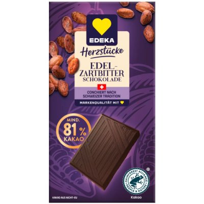 Edeka jemně hořká čokoláda s 81% 100 g – Zboží Dáma