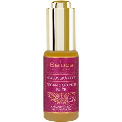 Saloos BIO královská péče s arganovým olejem, růží a opuncií 20 ml – Zboží Mobilmania