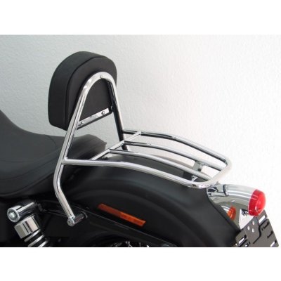Opěrka s nosičem Fehling Harley Davidson Dyna 09 chromovaná – Zboží Mobilmania