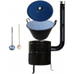 Kessel kotel na guláš smalt 60 l zabíjačkový kotlina KOV CLASSIC 53 cm poklice smalt 59 cm naběračka 350 ml a vařečka 60 cm Big Party – Hledejceny.cz