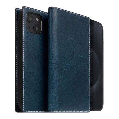 SLG Design D7 Magsafe Italian Wax Leather iPhone 15 - modré