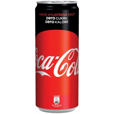 Coca Cola ZERO plech 24 x 330 ml – Zboží Mobilmania