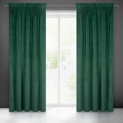 EUROFIRANY ZATEMŇOVACÍ ZÁVĚS NA PÁSCE RIA 140X270 CM TMAVĚZELENÁ – Hledejceny.cz