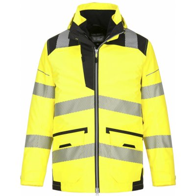 Portwest HI-VIS PW367 Zateplená reflexní prodyšná bunda 5v1