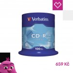 Verbatim CD-R 700MB 52x, cakebox, 100ks (43411) – Zboží Živě