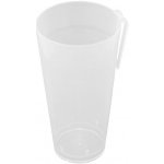 EcoRevolution Obaly Plastový kelímek PP vratný 500 ml transparentní – Zboží Dáma