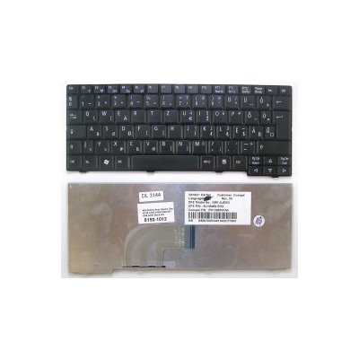 Billentyűzet Acer Aspire One A110 A150 D150 D250 531 ZG5 531H fekete MAGYAR layout