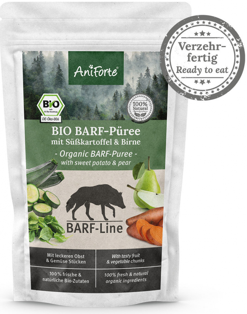 AniForte Bio Barf pyré sladká brambora a hruška 150 g