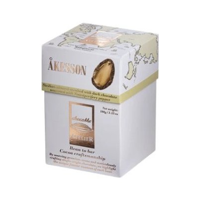 AtelieR Bonboniéra gurmánských dražé mandle v hořké čokoládě Åkesson ochucené divokým pepřem 100 g – Zboží Dáma