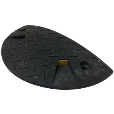 Černý plastový koncový zpomalovací práh (20 km/h) SB20 - délka 21,5 cm, šířka 43 cm, výška 5 cm | Zboží Auto