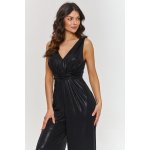Makadamia dámský společenský overal M885 černý – Zboží Dáma